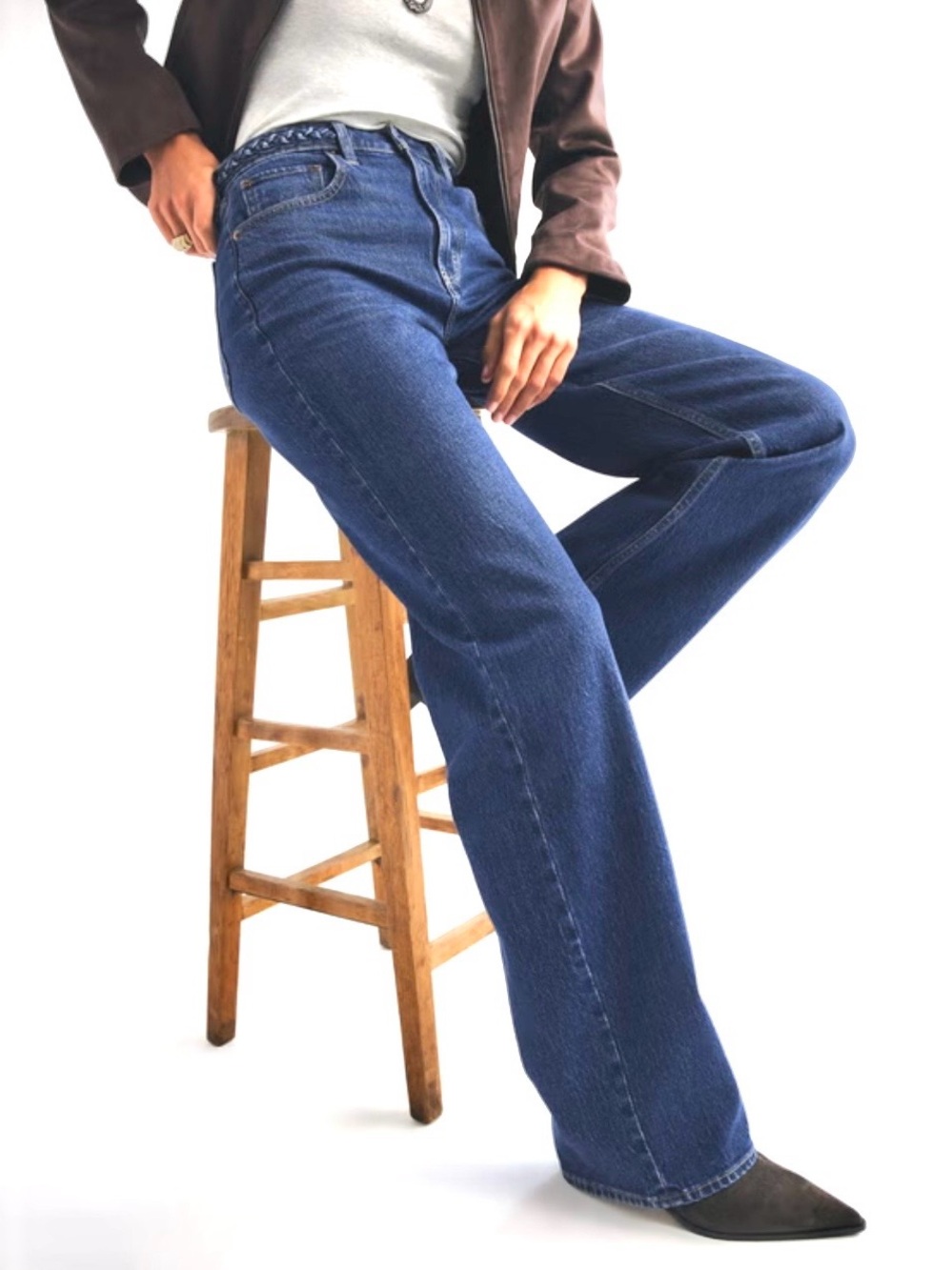 Abercrombie & Fitch The ‘90s Relaxed Jean High Rise Blue Denim Size 25 Short